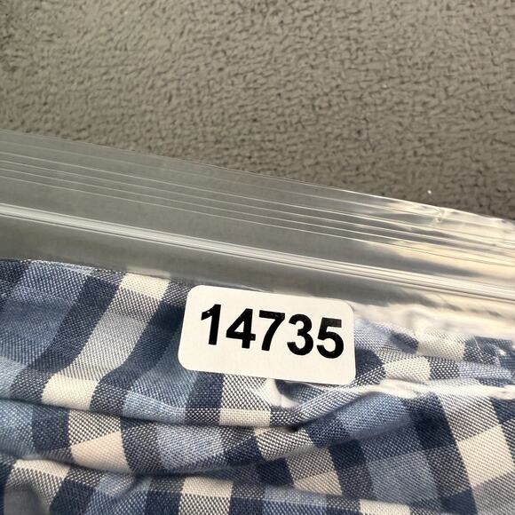 Brooks Brothers Oxford Button-Down Shirt Mens XL Blue Plaid OCBD Logo Regent - Picture 9 of 9